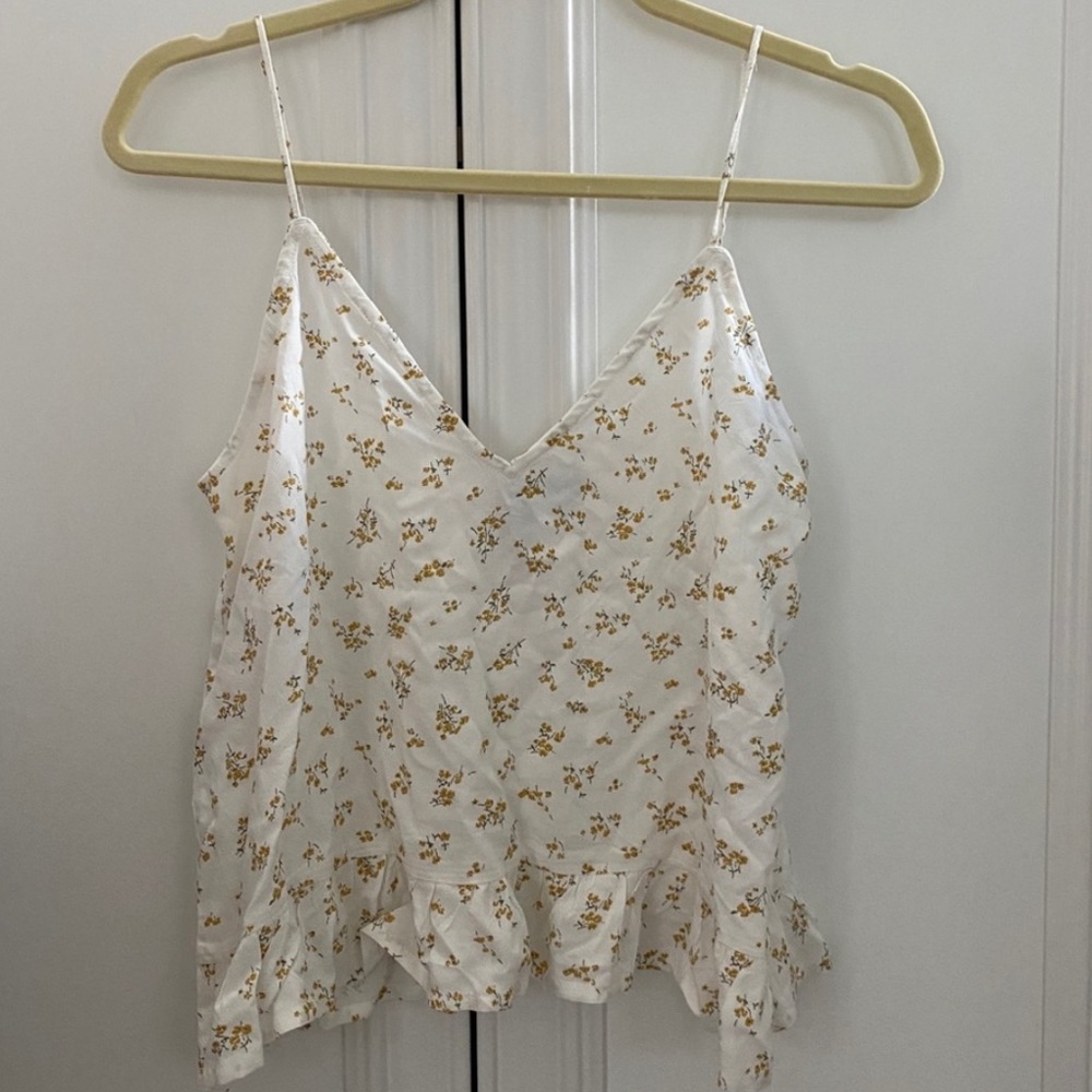 Volcom Sleeveless Top Yellow flower